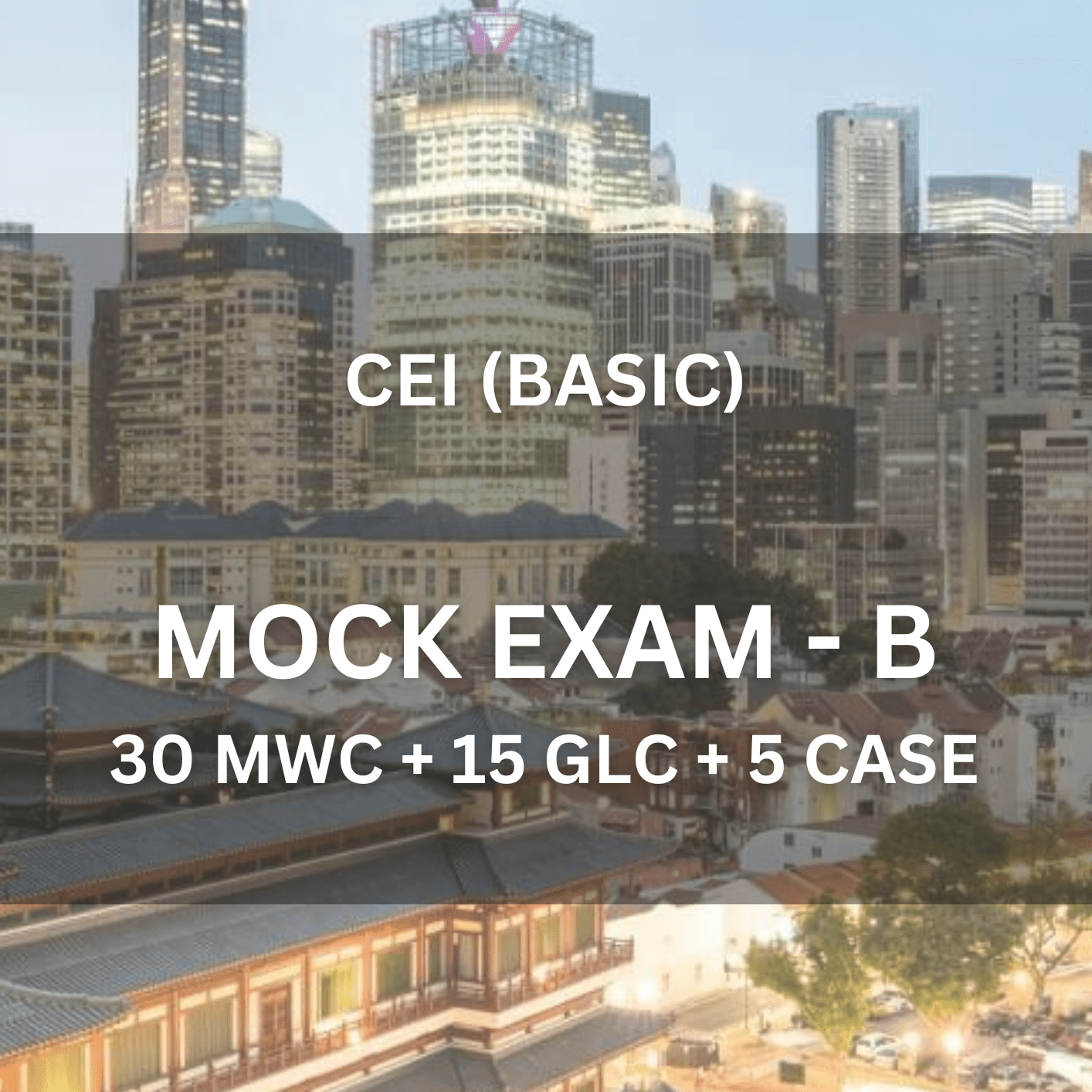 Comprehensive Licence (All) – Basic Mock Exam B (1 Hour 15 Mins | 50 Questions) - CEI Exams - Mock Exam