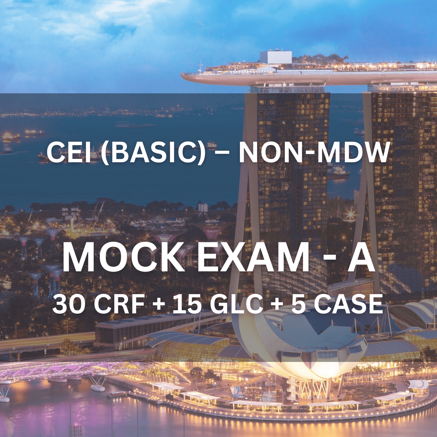 Comprehensive Licence (Non - MDW) – Basic Mock Exam A (1 Hour 15 Mins | 50 Questions) - CEI Exams - Mock Exam