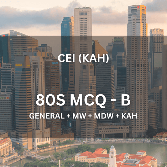 Comprehensive Licence (All) – KAH MCQ B (2 Hours | 80 Questions) - CEI Exams - Practice Questions